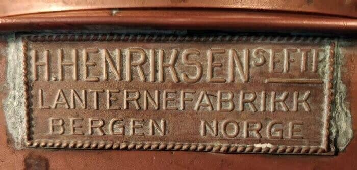 H.Henriksen Lanternefabrikk Bergen Norge